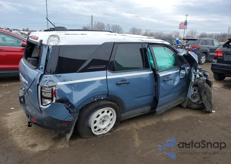 2025 Ford Bronco Sport Heritage z USA, uszkodzony, nr VIN 3FMCR9GN0SRE07677